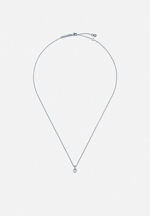 Ted Baker - Harlow mini crystal heart pendant necklace - silver