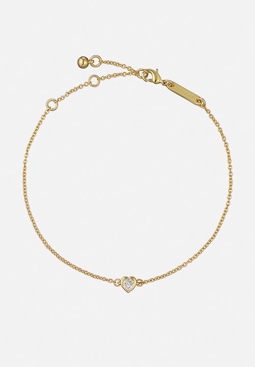 Ted Baker - Halle mini crystal heart bracelet - gold