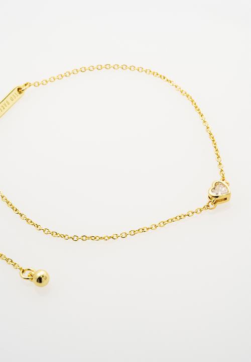 Ted Baker - Halle mini crystal heart bracelet - gold