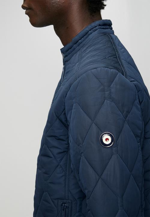 Ben Sherman - Quilted Padded Bomber Jacket - Navy