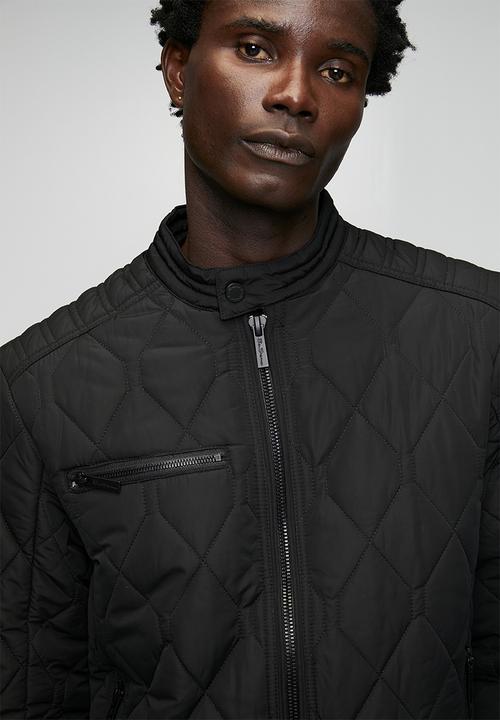 Ben Sherman - Quilted Padded Bomber Jacket - Black