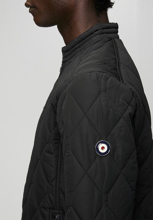 Ben Sherman - Quilted Padded Bomber Jacket - Black