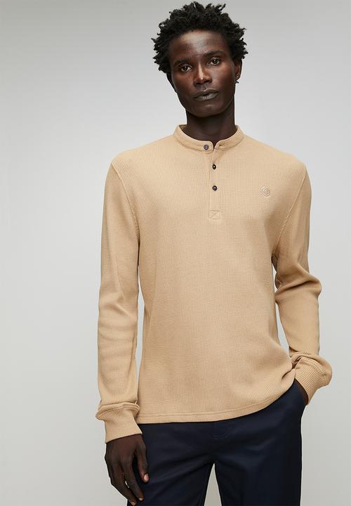 wym lidnm AZE H/S KNIT HENLEY Lサイズ　ブラウン wym lidnm AZE H/S KNIT HENLEY Lサイズ ブラウンの通販 | LAMINARCASHFLOW