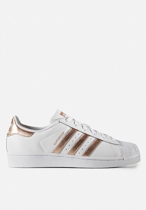 adidas white and rose gold sneakers