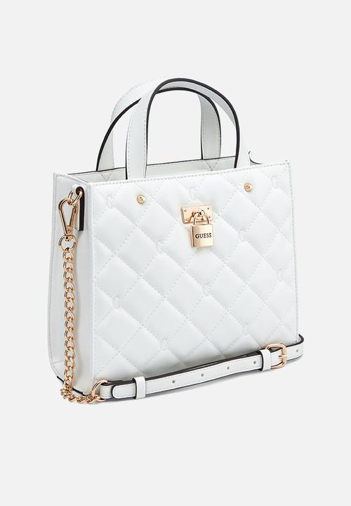 GUESS - Ramona Mini Tote Bag - White