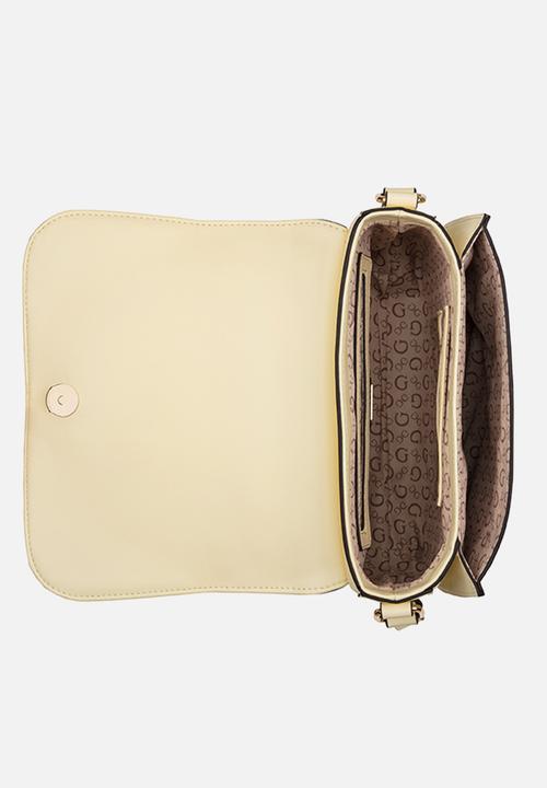 GUESS - Spring Hill Convertable Crossbody Flp Bag - Buttercream