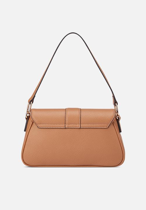 GUESS - Erika Flap Crossbody Bag - Saddle Tan