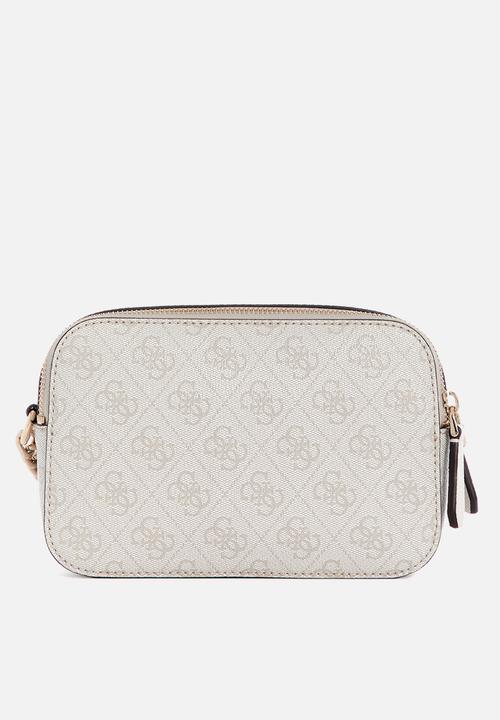 GUESS - Noelle Camera Crossbody Bag - Bone Logo