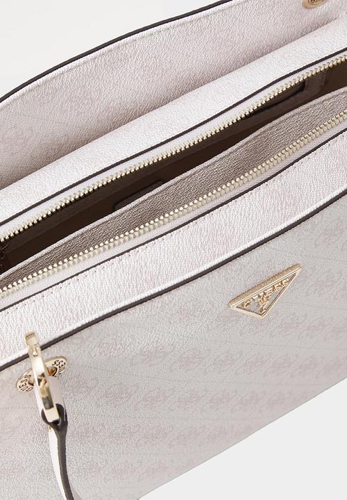 GUESS - Noelle Camera Crossbody Bag - Bone Logo