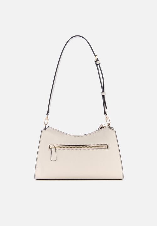 GUESS - Lucci Top Zip Shoulder Bag - Light Taupe