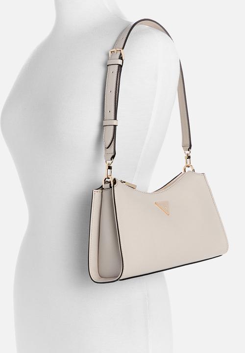 GUESS - Lucci Top Zip Shoulder Bag - Light Taupe
