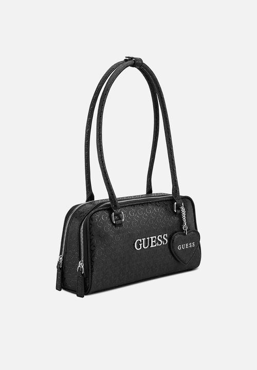 GUESS - Carla Shoulder Satchel Bag - Black