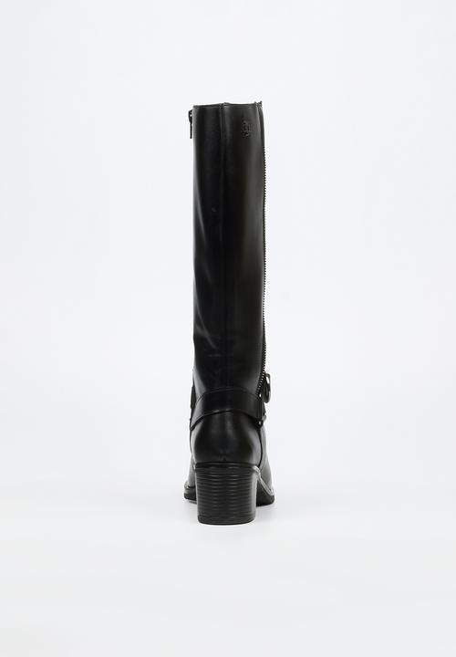 Nicci Tyler - Bruna 1 leather knee length boot - black