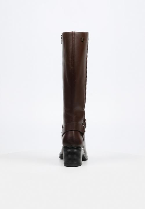 Nicci Tyler - Bruna 1 knee length leather boot - chocolate