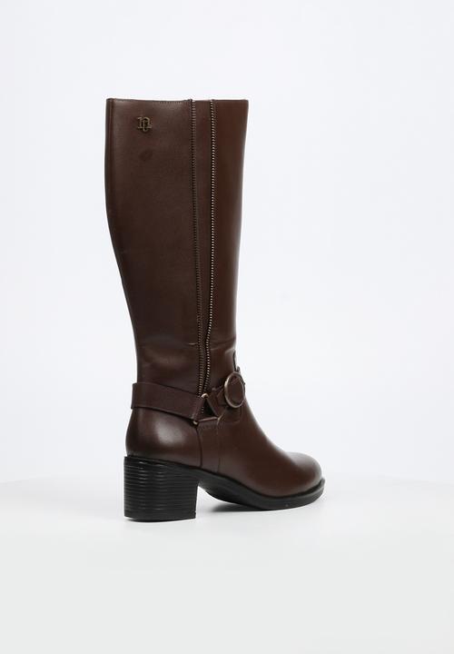 Nicci Tyler - Bruna 1 knee length leather boot - chocolate