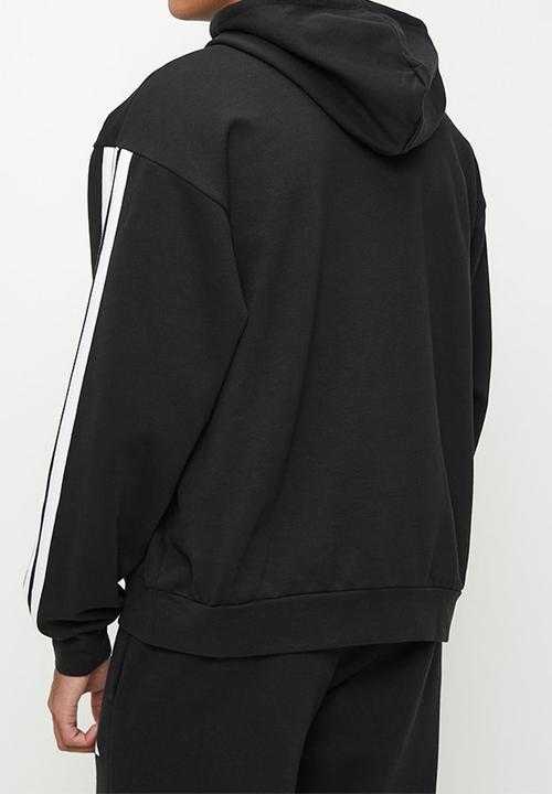 adidas Performance - 3Stripe Fl Hoody 2 Black - Black