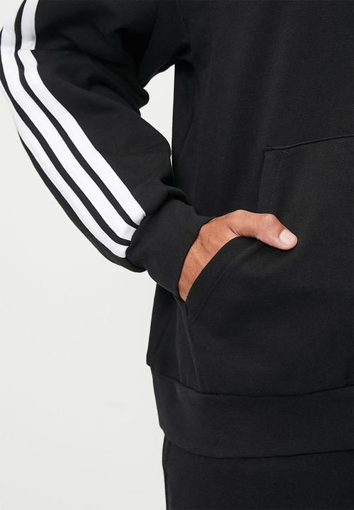 adidas Performance - 3Stripe Fl Hoody 2 Black - Black