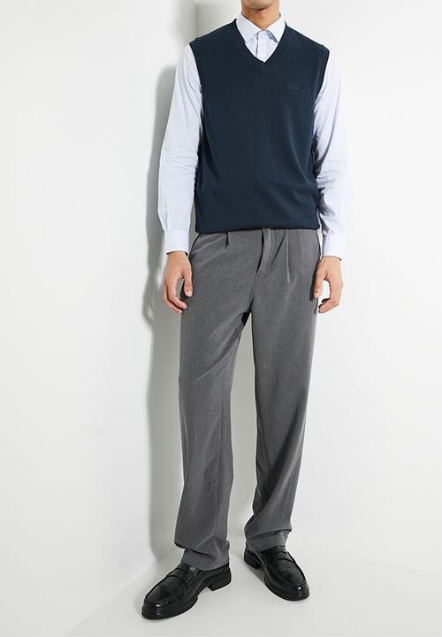Ben Sherman - Pull Over Knit S/Less - Navy
