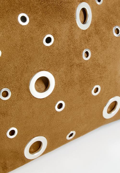 Tessa Design - Amoura Eyelet Slouch Shoulder Bag - Tan