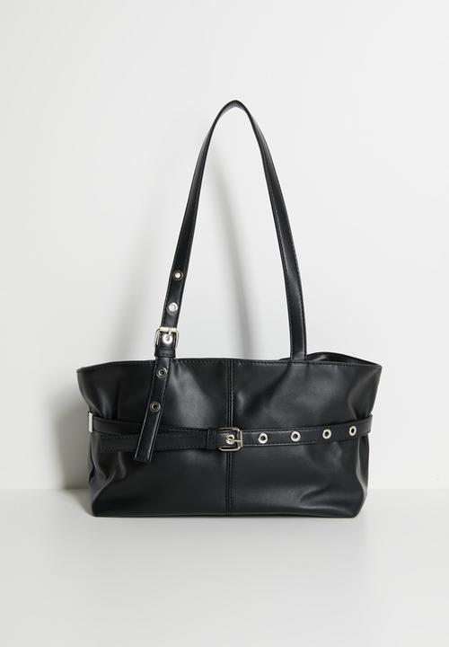 Tessa Design - Anais Buckle Shoulder Bag - Black