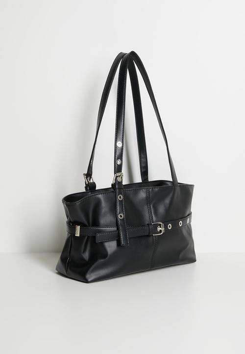 Tessa Design - Anais Buckle Shoulder Bag - Black