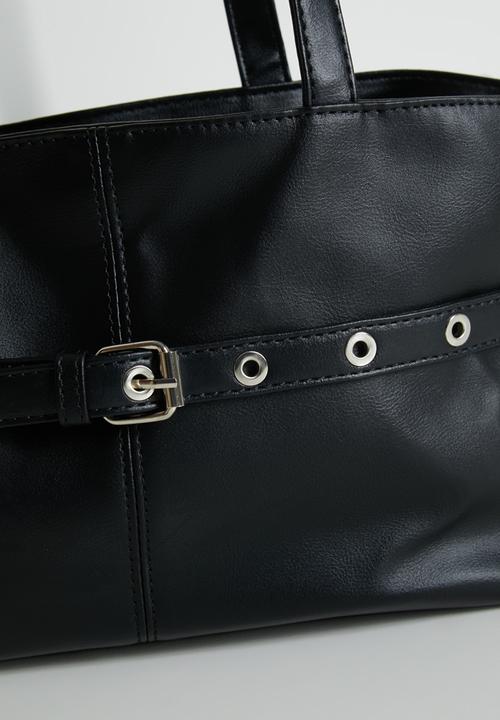 Tessa Design - Anais Buckle Shoulder Bag - Black