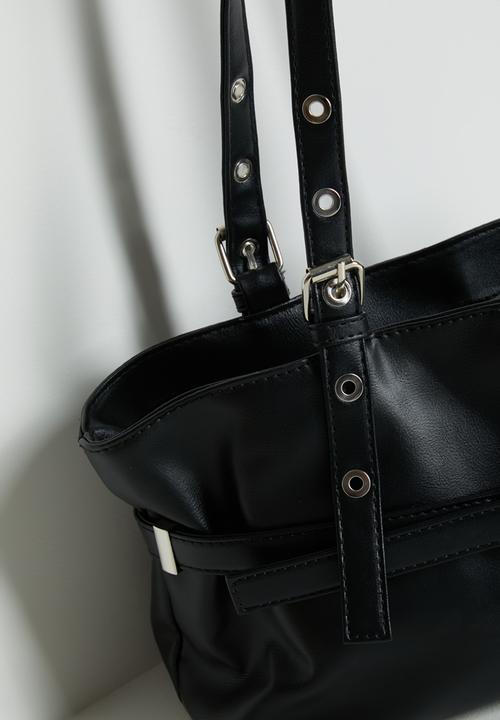 Tessa Design - Anais Buckle Shoulder Bag - Black