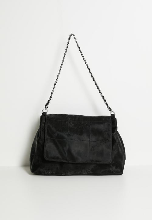 Tessa Design - Amaya Chain Handle Shoulder Bag - Charcoal