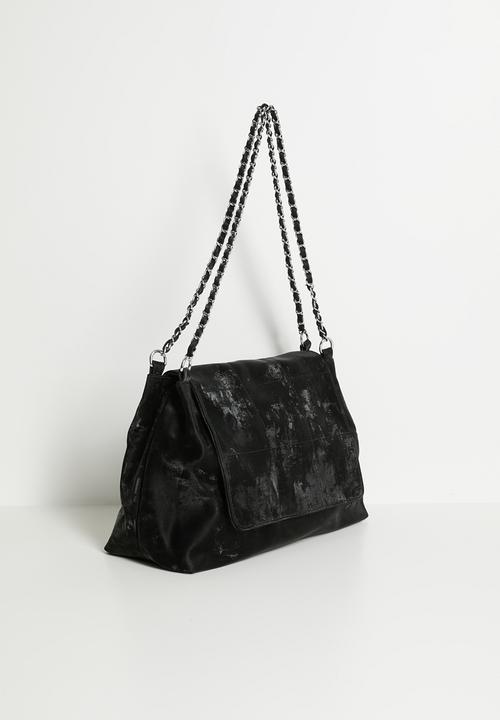 Tessa Design - Amaya Chain Handle Shoulder Bag - Charcoal
