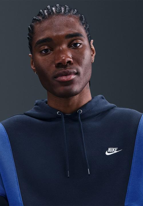 Nike - NSW Club FL Hooded GX Tracksuit set   - Navy/Blue/White