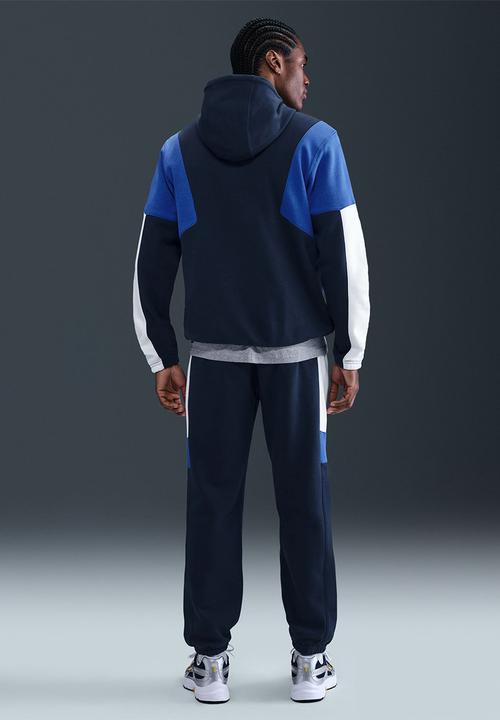 Nike - NSW Club FL Hooded GX Tracksuit set   - Navy/Blue/White