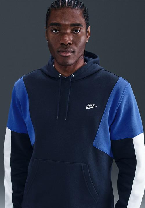 Nike - NSW Club FL Hooded GX Tracksuit set   - Navy/Blue/White