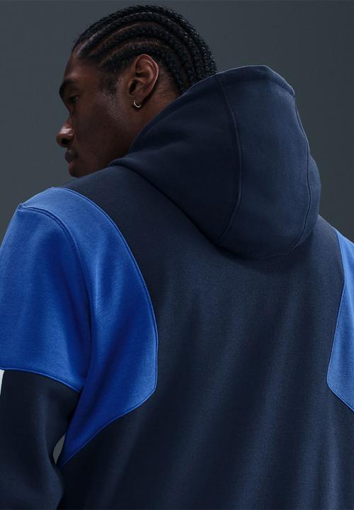 Nike - NSW Club FL Hooded GX Tracksuit set   - Navy/Blue/White