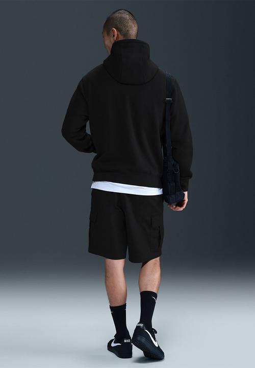 Nike - NSW  Club Futura Logo Fleece Hoodie   - Black