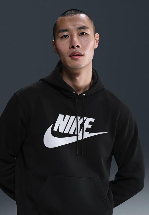 Nike - NSW  Club Futura Logo Fleece Hoodie   - Black