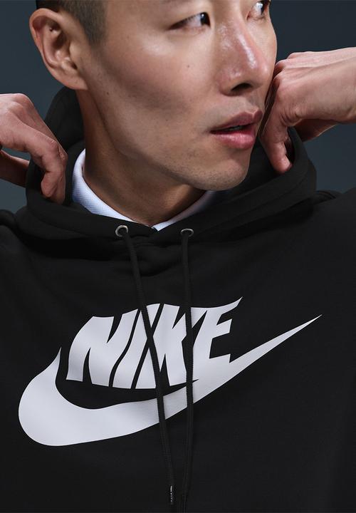 Nike - NSW  Club Futura Logo Fleece Hoodie   - Black