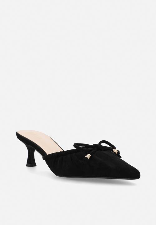 Raid London - Annya closed toe stiletto heel mule - black 