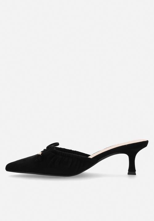 Raid London - Annya closed toe stiletto heel mule - black 