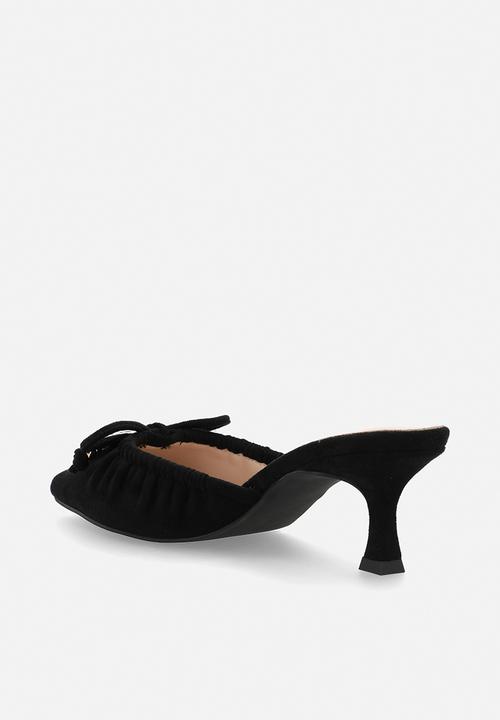 Raid London - Annya closed toe stiletto heel mule - black 
