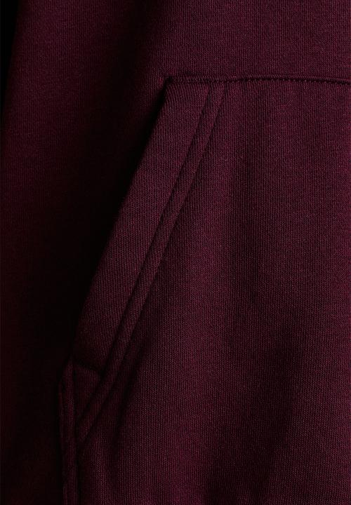 H&M - Hoodie - dark red