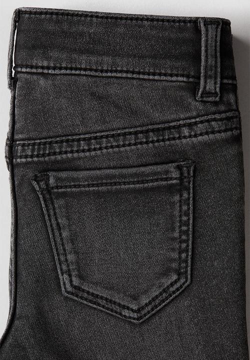 H&M - Super soft flared leg jeans - black