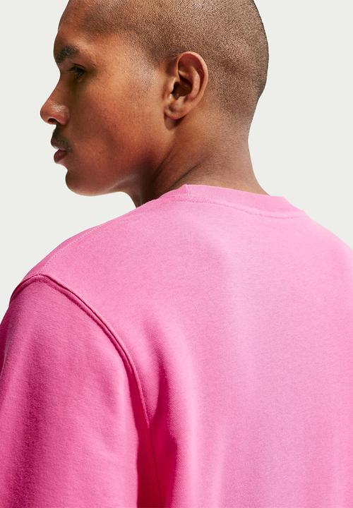 Nike - NSW Club French Terry Crew Futbol Sweatshirt - Pink