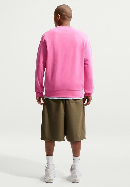 Nike - NSW Club French Terry Crew Futbol Sweatshirt - Pink