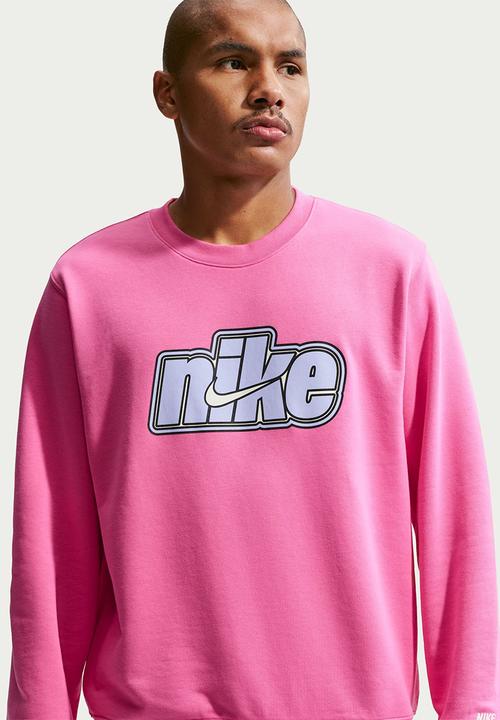 Nike - NSW Club French Terry Crew Futbol Sweatshirt - Pink