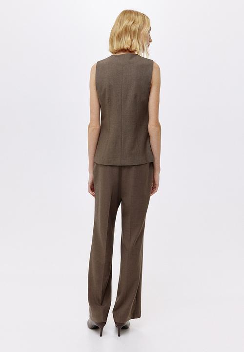 H&M - Straight crease-leg trousers - brown