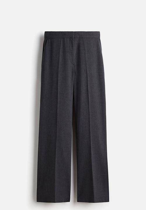 H&M - Straight crease-leg trousers - dark grey
