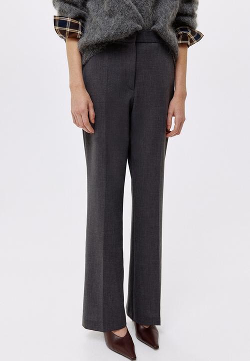 H&M - Straight crease-leg trousers - dark grey