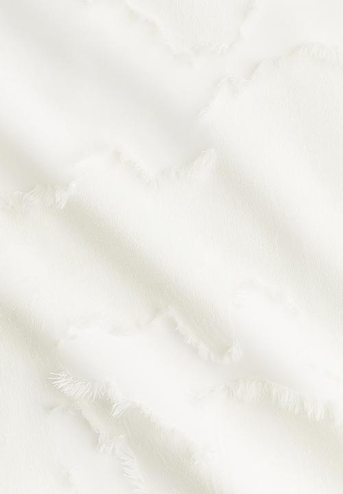 H&M - Jacquard-weave blouse - white