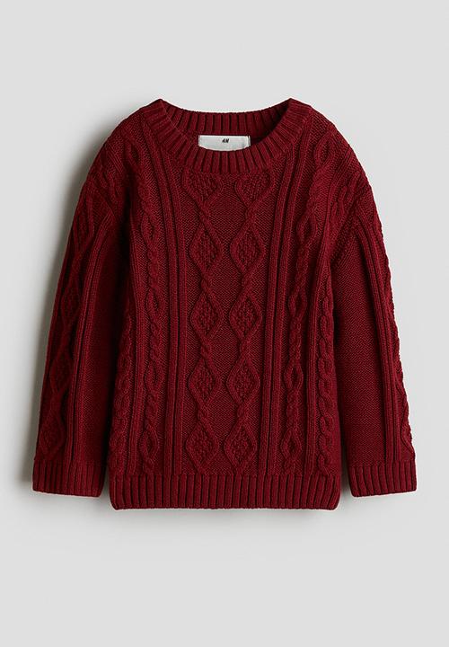 H&M - Cable-knit jumper - red