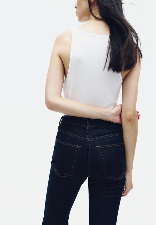 H&M - Flared high jeans - dark denim blue